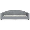 vidaXL Lit de jour avec matelas gris clair 90x200 cm tissu