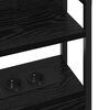 vidaXL T&ecirc;te de lit de rangement Ch&ecirc;ne noir 120 cm Bois d'ing&eacute;nierie