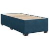 vidaXL Sommier &agrave; lattes de lit avec matelas bleu 80x200 cm velours
