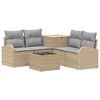 vidaXL Ensemble de Canap&eacute;s 6 pc Beige et Gris clair