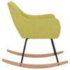 vidaXL Chaise &agrave; bascule Vert Tissu