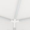 vidaXL Tente de réception et parois latérales 4x6 m Blanc 90 g/m²