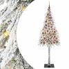 vidaXL Sapin de No&euml;l avec 300 LED Blanc 210 cm PE et Acier