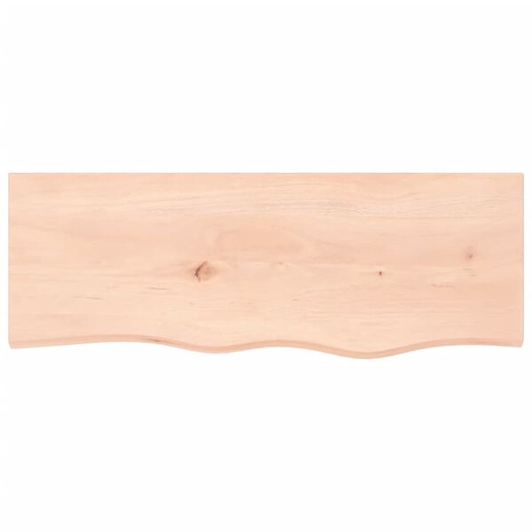 vidaXL &Eacute;tag&egrave;re murale 80x30x2 cm bois de ch&ecirc;ne massif non trait&eacute;