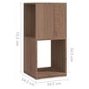 vidaXL Armoire rotative Ch&ecirc;ne Sonoma 34,5x34,5x75,5 cm bois ing&eacute;nierie