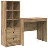vidaXL Bureau Ch&ecirc;ne artisanal 135,5 x 50 x 127 cm 2 pc