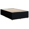 vidaXL Sommier &agrave; lattes de lit avec matelas noir 120x190 cm tissu