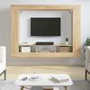 vidaXL Meuble TV chêne sonoma 152x22x113 cm bois d'ingénierie