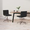 vidaXL Chaises pivotantes &agrave; manger lot de 2 noir velours