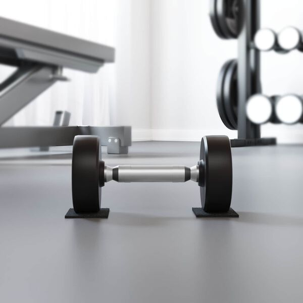 vidaXL Tapis en Caoutchouc Noir Caoutchouc