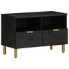 vidaXL Meuble TV noir 70x33x46 cm bois d'ing&eacute;nierie