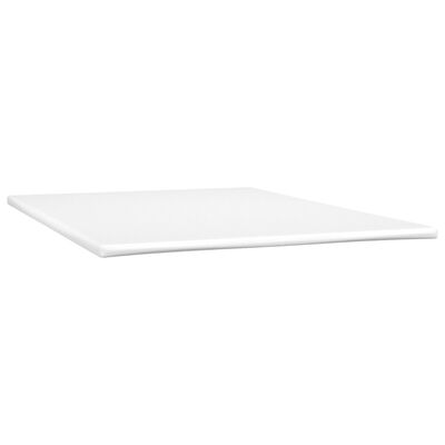 vidaXL Sommier à lattes de lit matelas LED Gris 160x200 cm Similicuir