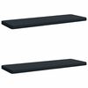 vidaXL Coussins de banc 2 pi&egrave;ces VUGHT 2 pc 100 % polyester Bleu fonc&eacute;
