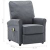 vidaXL Fauteuil &eacute;lectrique de massage Gris fonc&eacute; Tissu