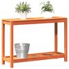 vidaXL Table de rempotage avec &eacute;tag&egrave;re cire marron bois massif de pin