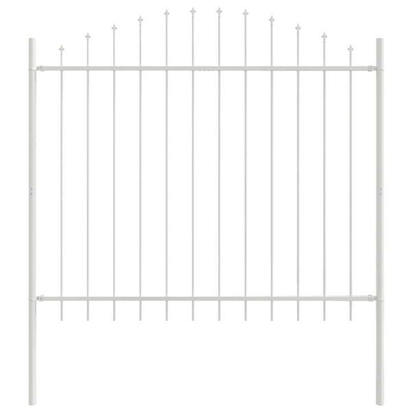 vidaXL Clôture de jardin 8 pcs Blanc 170 x 190 cm