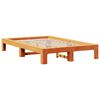 vidaXL Cadre de lit sans matelas cire marron 120x200cm bois pin massif