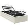vidaXL Cadre de Lit &Eacute;lectrique R&eacute;glable Blanc 200 x 90 x 33,5 cm Acier