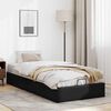 vidaXL Cadre de lit ottoman sans matelas noir 90x190 cm similicuir
