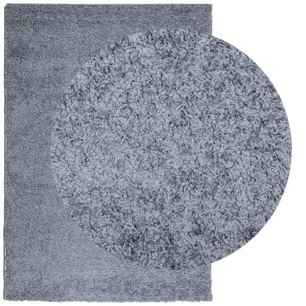 vidaXL Tapis shaggy PAMPLONA poils longs moderne bleu 120x170 cm