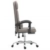 vidaXL Fauteuil de massage inclinable de bureau Taupe Tissu