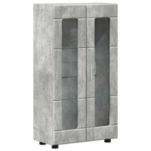 vidaXL Buffet FLORIN Gris b&eacute;ton 55,5 x 29 x 100 cm Bois d'ing&eacute;nierie