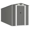 vidaXL Abri de jardin Gris clair 192x523x223 cm M&eacute;tal galvanis&eacute;