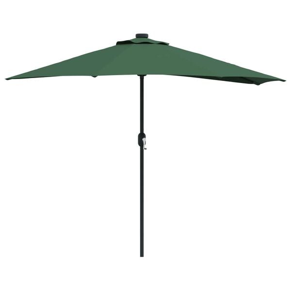 vidaXL Parasol de jardin Vert 294 x 150 x 224 cm Polyester et Acier