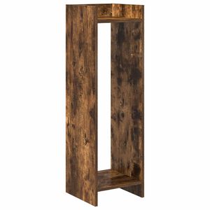 vidaXL Support de Plante Ch&ecirc;ne fum&eacute; 30 x 30 x 100 cm Bois d'ing&eacute;nierie