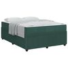 vidaXL Cadre de lit Vert fonc&eacute; 160 x 200 cm tissu