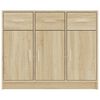 vidaXL Buffet chêne sonoma 91x28x75 cm bois d'ingénierie