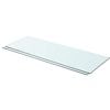 vidaXL Panneaux d'&eacute;tag&egrave;re 2 pcs Verre Transparent 80 x 30 cm