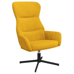 vidaXL Chaise de relaxation Jaune moutarde Velours