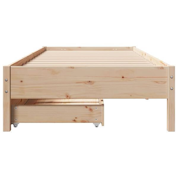vidaXL Cadre de lit sans matelas 100x200 cm bois massif de pin