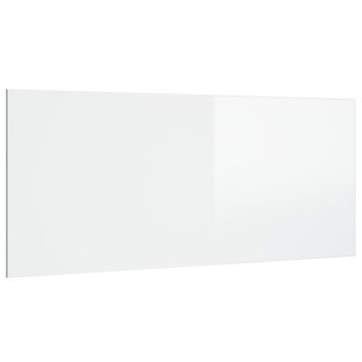 vidaXL Tête de lit Blanc brillant 200x1,5x80 cm Bois d'ingénierie