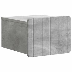 vidaXL Cabinet de chevet mural Gris b&eacute;ton 33 x 34,5 x 24 cm
