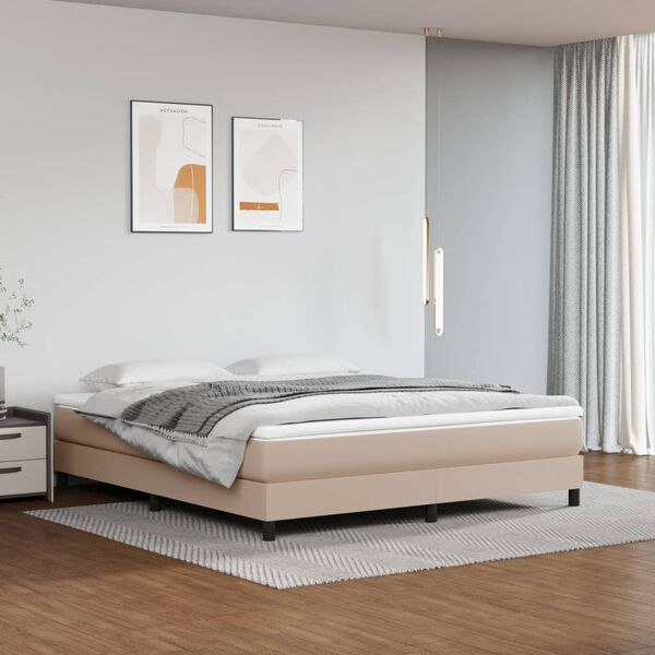 vidaXL Matelas de lit &agrave; ressorts ensach&eacute;s fermet&eacute; moyenne Cappuccino 180x200x20cm