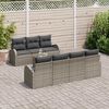 vidaXL Ensemble de canap&eacute; de jardin 8 pcs Gris