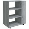 vidaXL Armoire roulante Sonoma gris 60x35x75 cm Bois d'ing&eacute;nierie