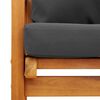 vidaXL Salon de jardin avec coussins 5 pcs Bois d'acacia solide