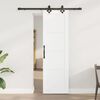 vidaXL Porte coulissante ORKDAL Blanc 61 x 198,5 cm Pin massif