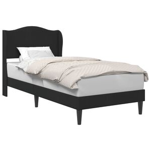 vidaXL Cadre de lit avec t&ecirc;te de lit Noir 90 x 200 cm Velours