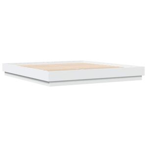 vidaXL Cadre de lit sans matelas blanc 180x200 cm