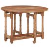 vidaXL Table &agrave; manger Rond 110x76 cm Bois de manguier massif