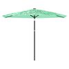 vidaXL Parasol de jardin avec m&acirc;t en acier vert 288x288x225 cm