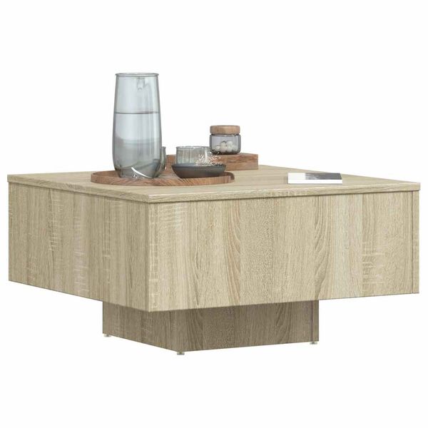 vidaXL Table basse chêne sonoma 60x60x31,5 cm bois d'ingénierie