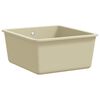vidaXL &Eacute;vier de cuisine Granit Seul lavabo Beige