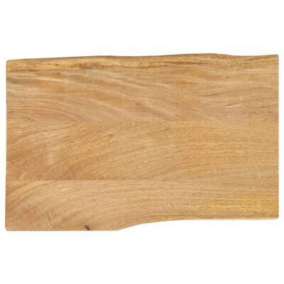 vidaXL Dessus de table 60x40x3,8 cm bord vivant bois massif manguier