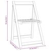 vidaXL Chaises pliables de jardin lot de 8 Bois d'acacia massif