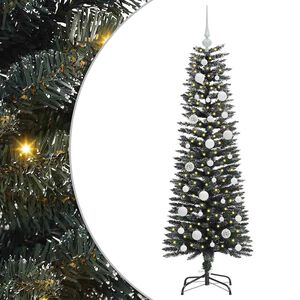 vidaXL Sapin de No&euml;l artificiel Vert 120 cm PVC, plastique et acier